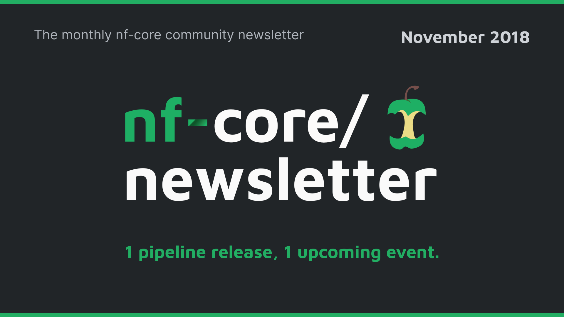 nf-core newsletter — November 2018